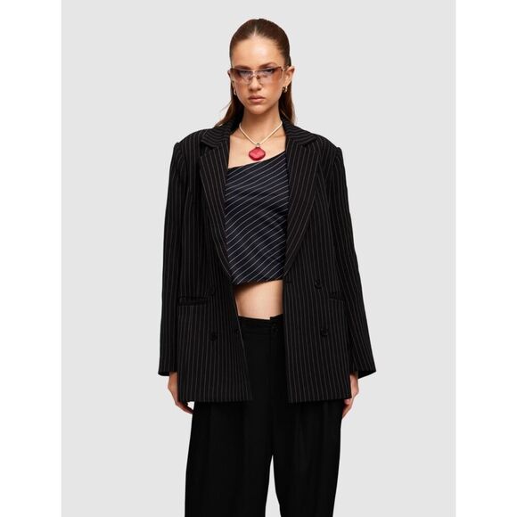LIONESS Naomi Pinstripe Blazer Size Small - Picture 1 of 7